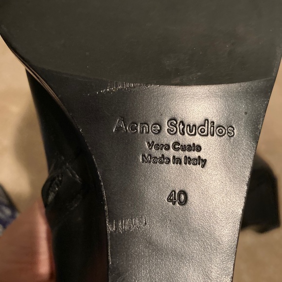 Acne Studios Carrie Wedge Bootie Black size 40 - Picture 13 of 15